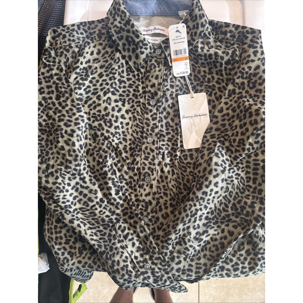 Tommy Bahama Lovely Leo Lj’s Cord Shirt Size S/P New with Tags